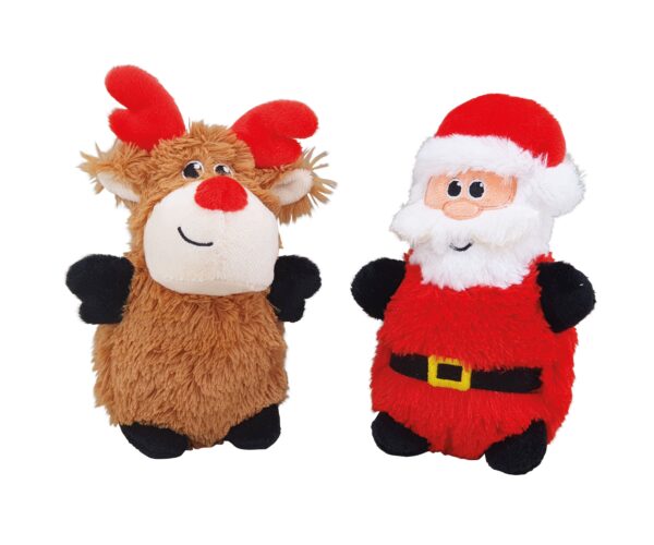 Nobby Weihnachts Schal Für Hunde - Plüsch Schal Mit Klettverschluss 90cm